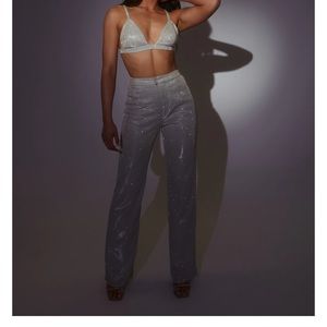 SLA The Label Gold Santorini Trousers